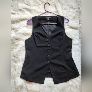 Women's Moa Moa Black Sleeveless Button-Down Shirt